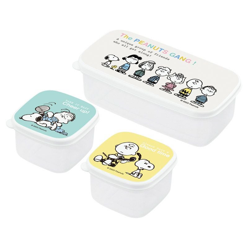 スヌーピー ブレイクタイム シール容器3pcセット